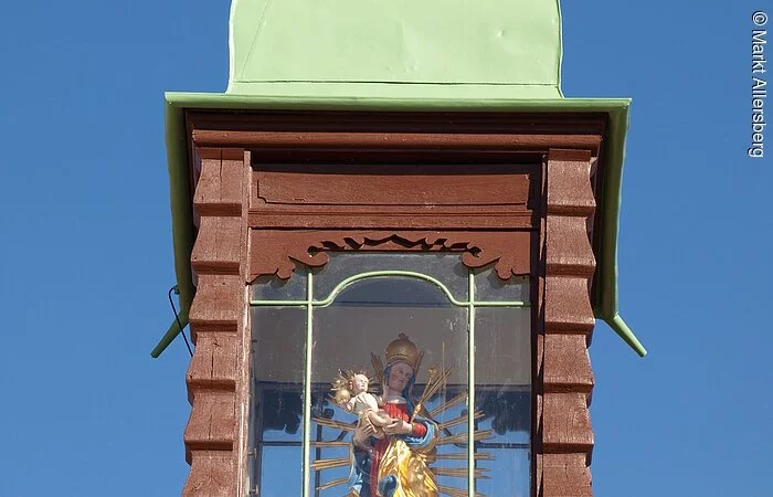 Barocker Turm des Heckelhauses Allersberg.