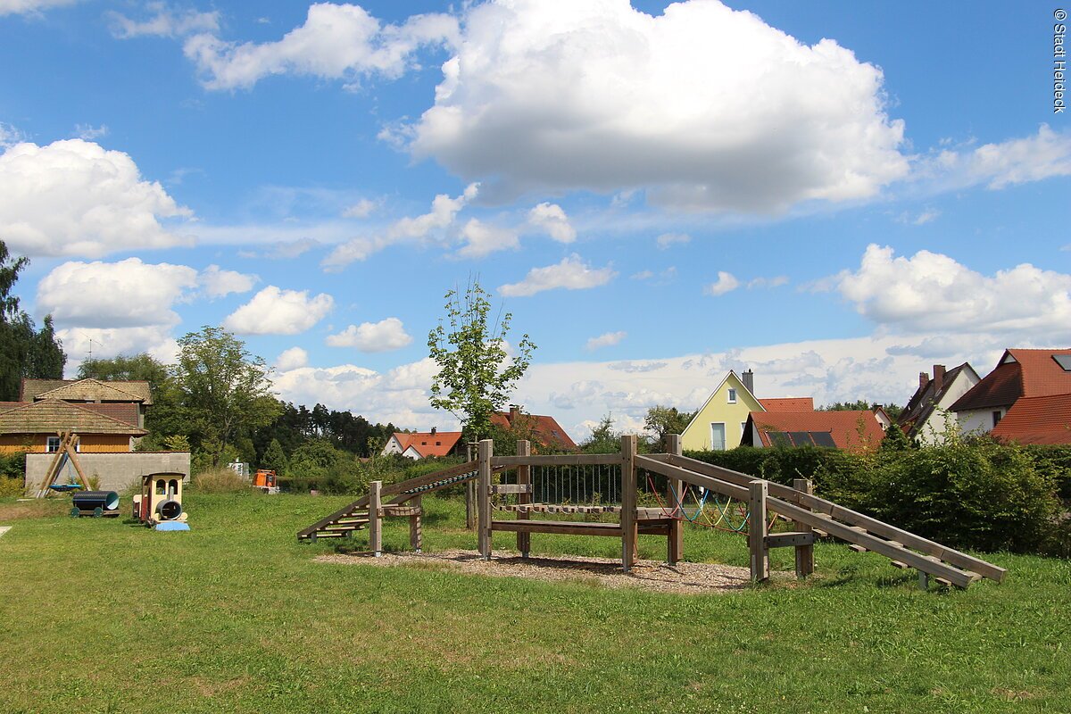 Spielplatz in Heideck - Seiboldsmühle, Bahnhofsvorplatz