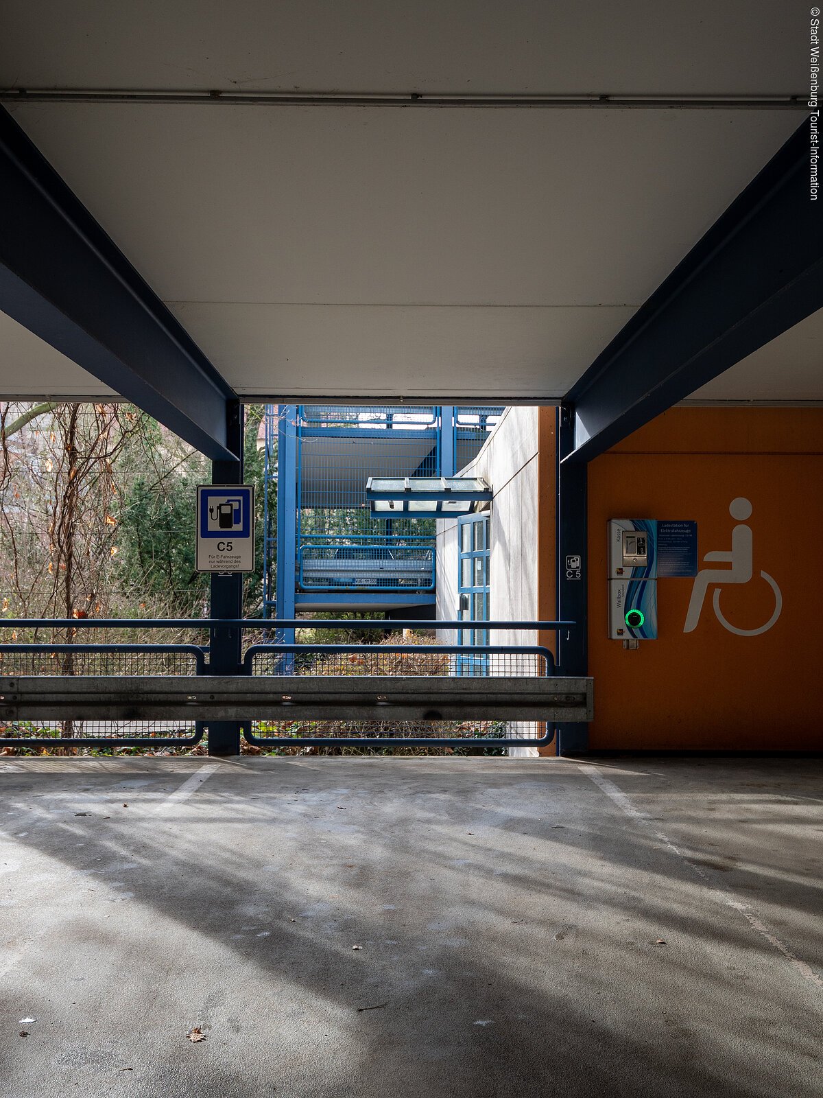 Parkplatz Ladestation Parkhaus Dörflervilla