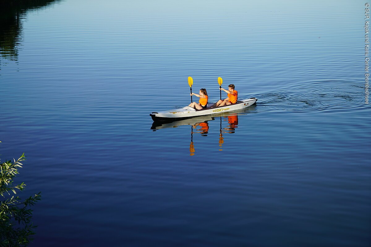 Kanu fahren am See