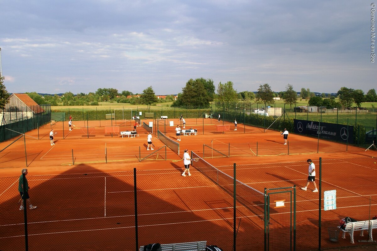 Tennismatch in Muhr am See
