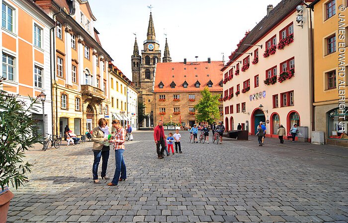 Marktplatz der Stadt Ansbach