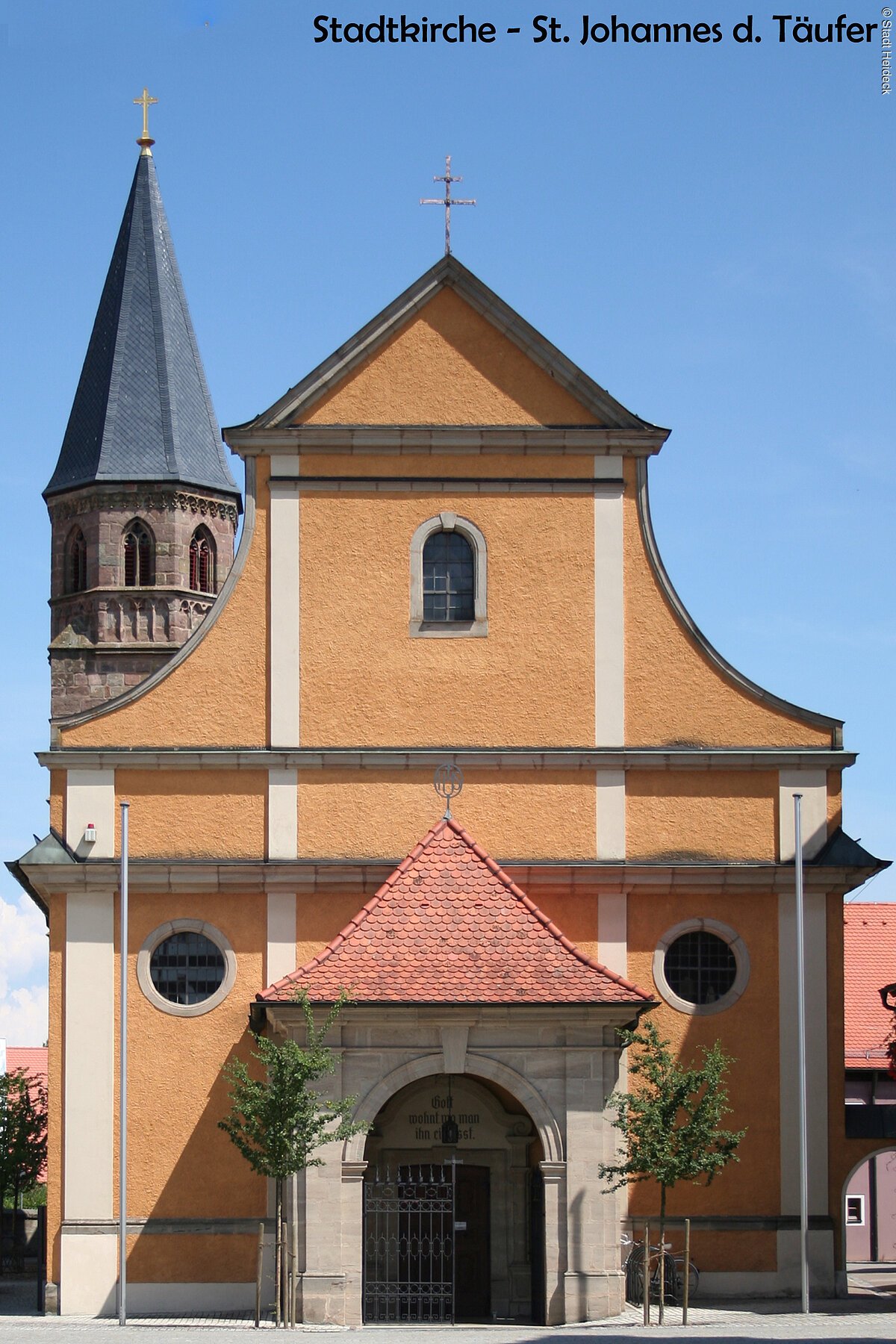Die Heidecker Stadtkirche St. Johannes der Täufer.