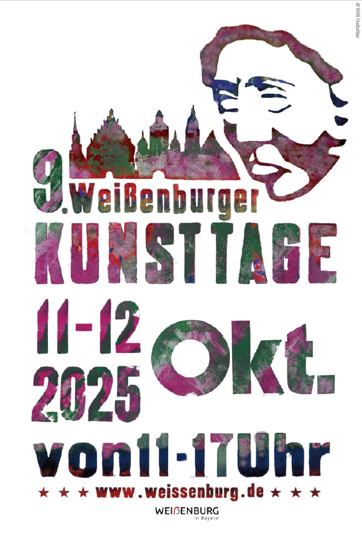 Plakat Weißenburger Kunsttage 2025