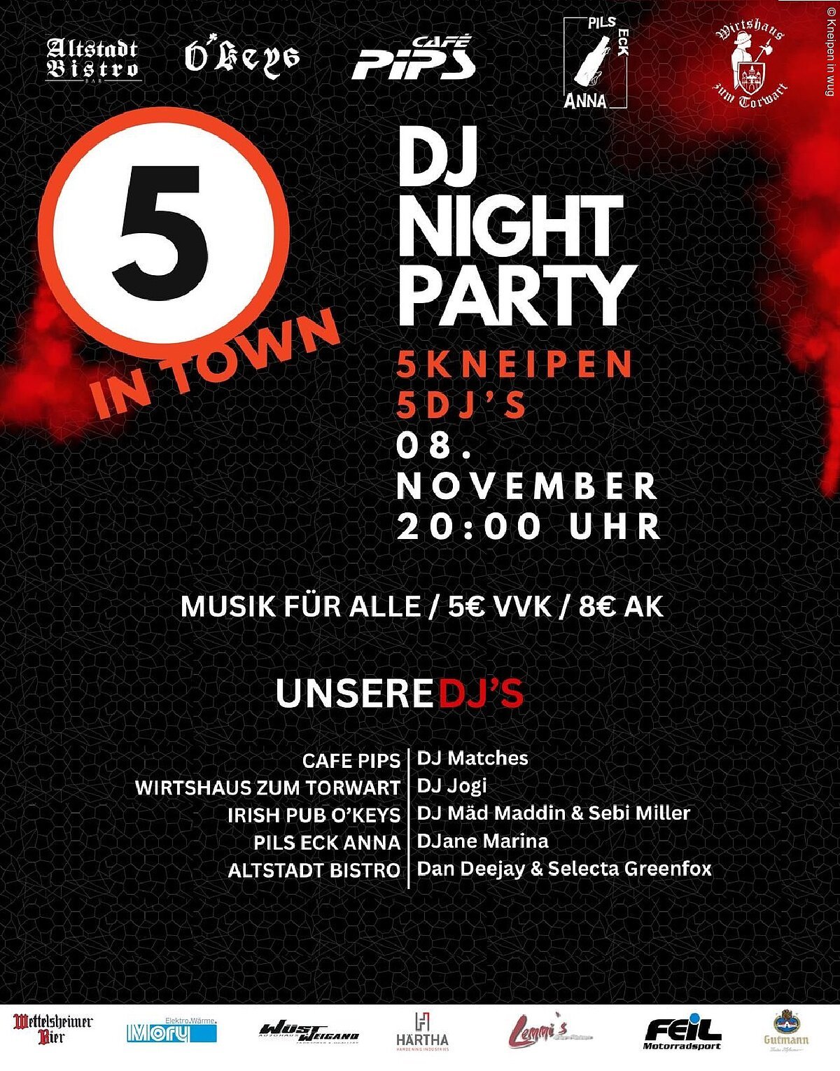 5 in Town 08.11.2025 5 in Town 08.11.2025