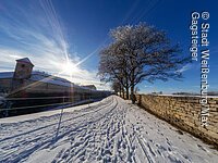 Gedeckter Weg Roßmühle Winter