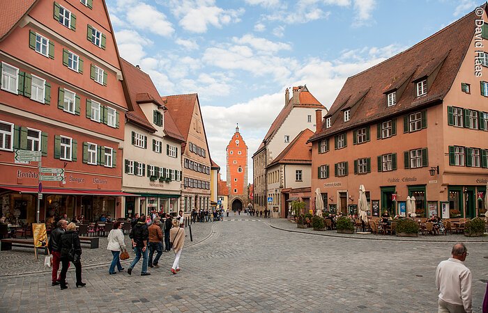 Blick auf Wörnitztor in Dinkelsbühl