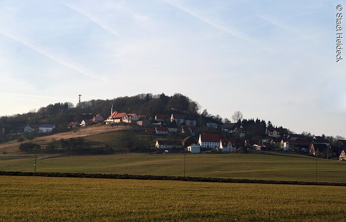 Süd- Ost- Sicht Süd- Ost- Sicht auf das Heidecker Schloss.