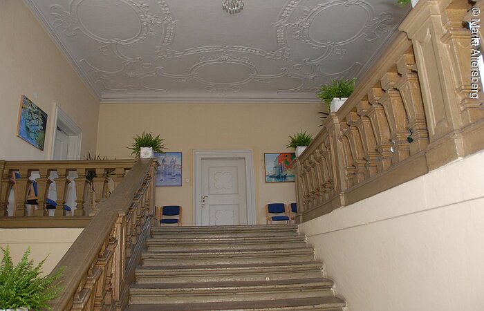 Treppenaufgang Der Treppenaufgang des Gilardihauses in Allersberg.