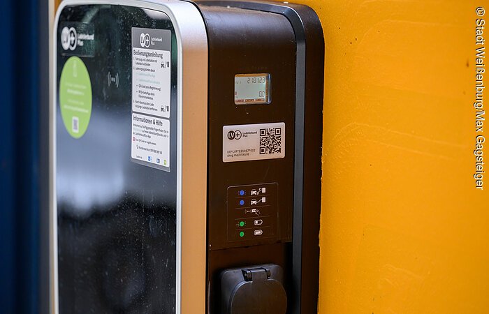 Ladesäule Parkhaus Dörflervilla Ebene C Deta