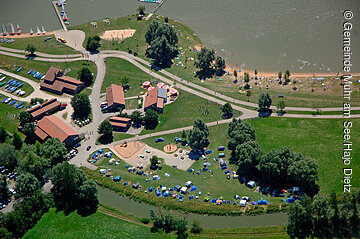 Zeltplatz Muhr am See Nürnberg Luftbild Hajo Dietz